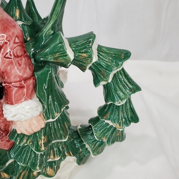 Vintage Large Water Pitcher 9" Fitz & Floyd Santa OLD FASHIONED XMAS 1990 - Picture 15 of 15